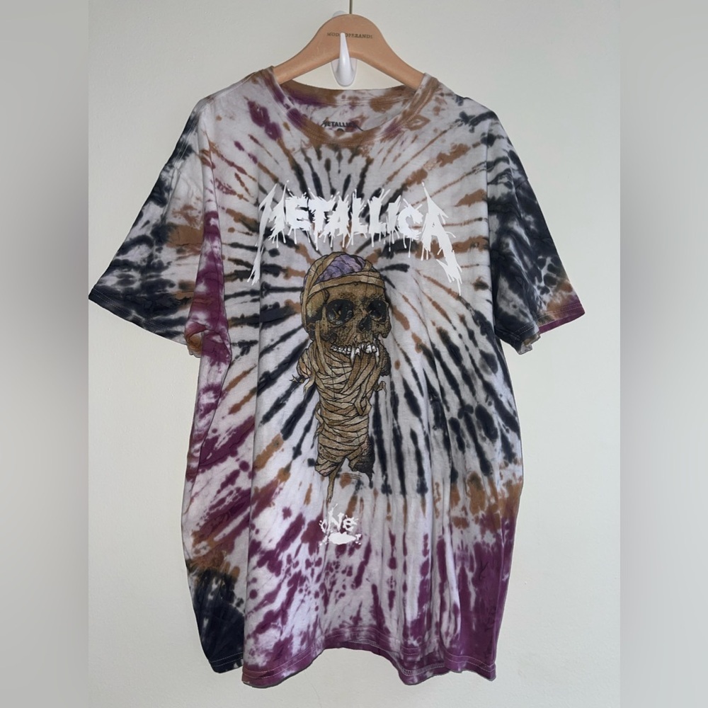 Vintage Metallica  Skull Head Tye dye Tee